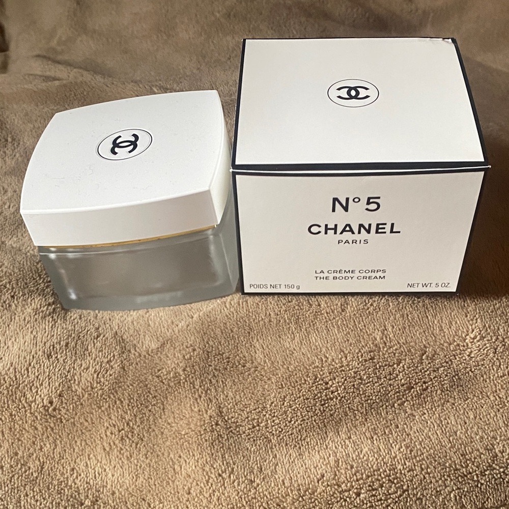 CHANEL No. 5 Body Cream in White and Black EMPTY!